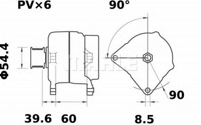 MAHLE mg555 -  Генератор