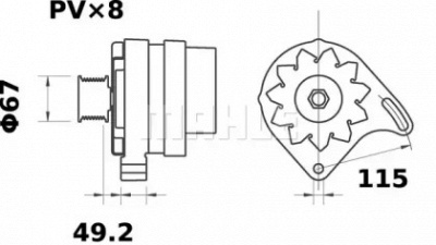 MAHLE mg582 -  Генератор