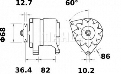 MAHLE mg587 -  Генератор