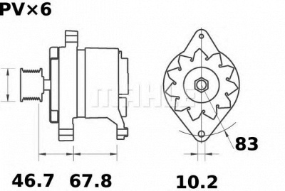 MAHLE mg589 -  Генератор