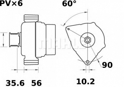 MAHLE mg594 -  Генератор