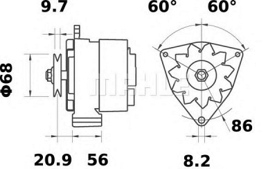MAHLE mg604 -  Генератор