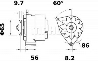 MAHLE mg615 -  Генератор
