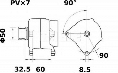 MAHLE mg65 -  Генератор
