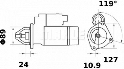 MAHLE ms121 -  Стартер