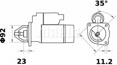 MAHLE ms129 -  Стартер