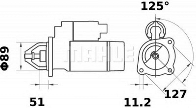 MAHLE ms141 -  Стартер
