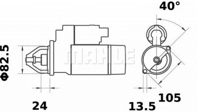 MAHLE ms167 -  Стартер