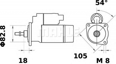 MAHLE ms188 -  Стартер