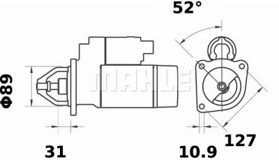 MAHLE ms277 -  Стартер