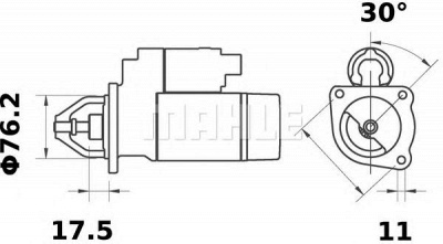 MAHLE ms284 -  Стартер