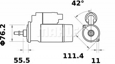 MAHLE ms305 -  Стартер