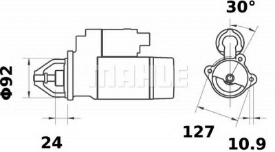 MAHLE ms318 -  Стартер