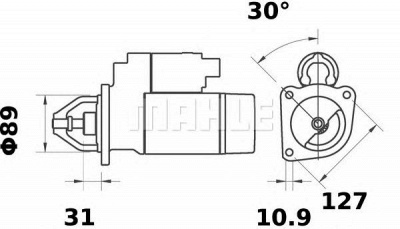 MAHLE ms321 -  Стартер