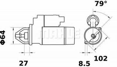 MAHLE ms35 -  Стартер