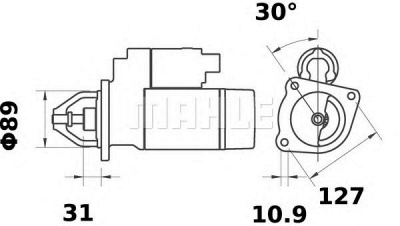 MAHLE ms356 -  Стартер