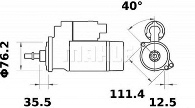 MAHLE ms371 -  Стартер