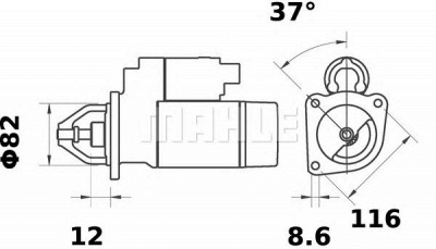 MAHLE ms373 -  Стартер