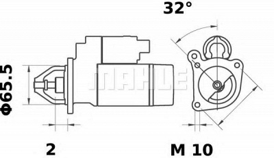 MAHLE ms375 -  Стартер