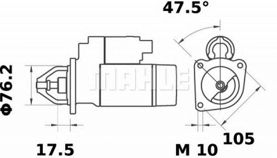 MAHLE ms378 -  Стартер