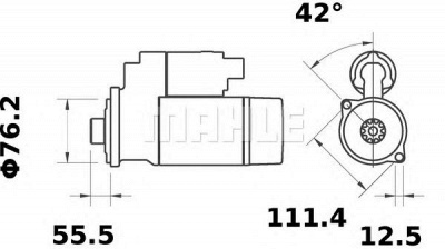 MAHLE ms406 -  Стартер