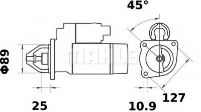 MAHLE ms443 -  Стартер