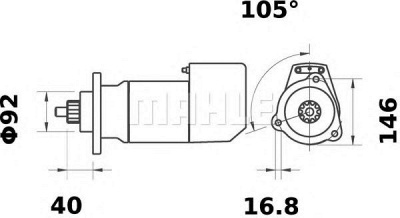 MAHLE ms472 -  Стартер