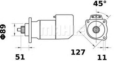 MAHLE ms526 -  Стартер