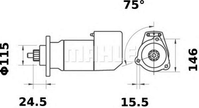 MAHLE ms529 -  Стартер