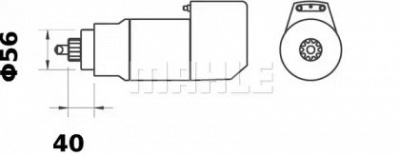 MAHLE ms556 -  Стартер