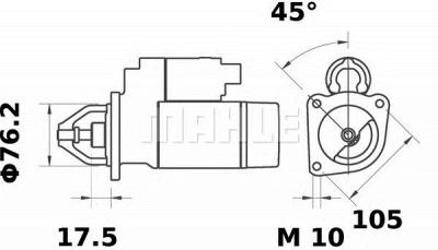 MAHLE ms56 -  Стартер