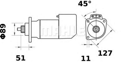 MAHLE ms577 -  Стартер