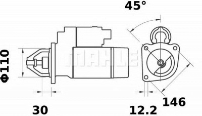 MAHLE ms79 -  Стартер