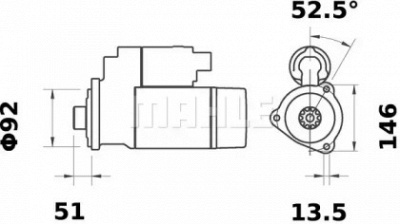 MAHLE ms80 -  Стартер