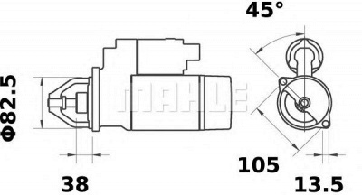 MAHLE ms89 -  Стартер