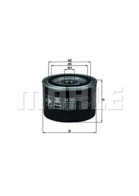 MAHLE oc102 -  Масляный фильтр