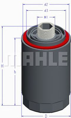 MAHLE oc1022 -  Масляный фильтр