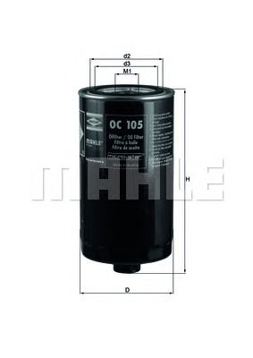 MAHLE oc105 -  Масляный фильтр