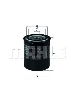 MAHLE oc1091 -  Масляный фильтр
