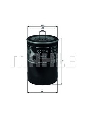 MAHLE oc114 -  Масляный фильтр