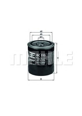 MAHLE oc115 -  Масляный фильтр