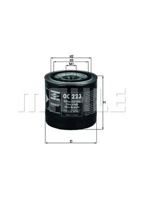 MAHLE oc223 -  Масляный фильтр