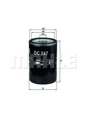 MAHLE oc247 -  Масляный фильтр