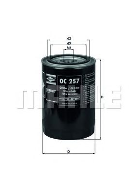 MAHLE oc257 -  Масляный фильтр