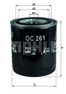 MAHLE oc261 -  Масляный фильтр