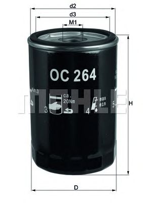 MAHLE oc264 -  Масляный фильтр
