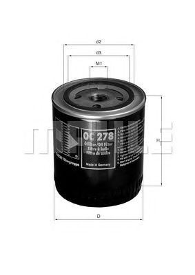 MAHLE oc278 -  Масляный фильтр