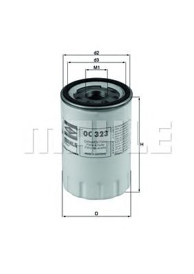MAHLE oc323 -  Масляный фильтр