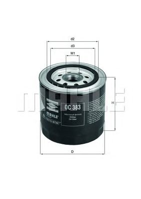 MAHLE oc383 -  Масляный фильтр