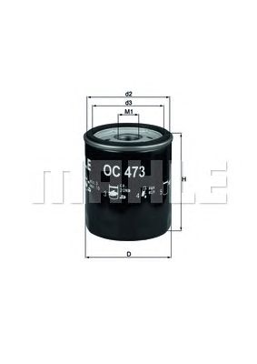 MAHLE oc473 -  Масляный фильтр